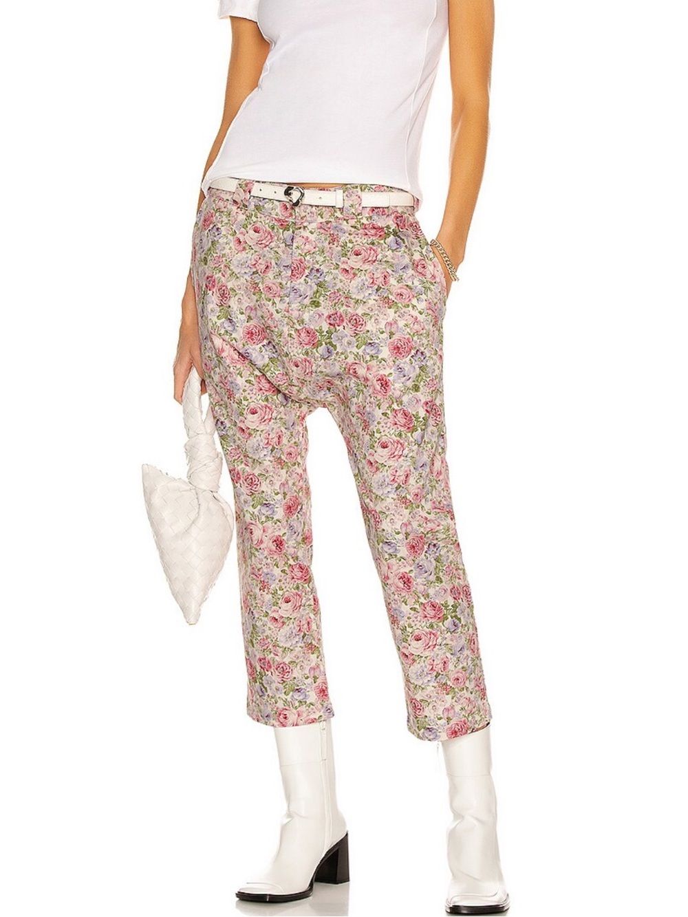 NWT R13 Workwear Drop Straight Pants in Pink Size 24